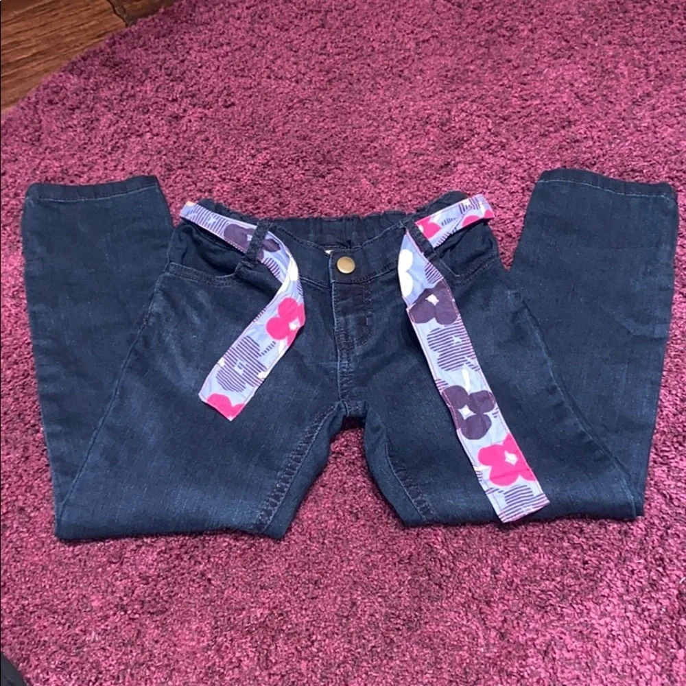 Gymboree Dark Blue Denim pants 5 Adjustable Waist​